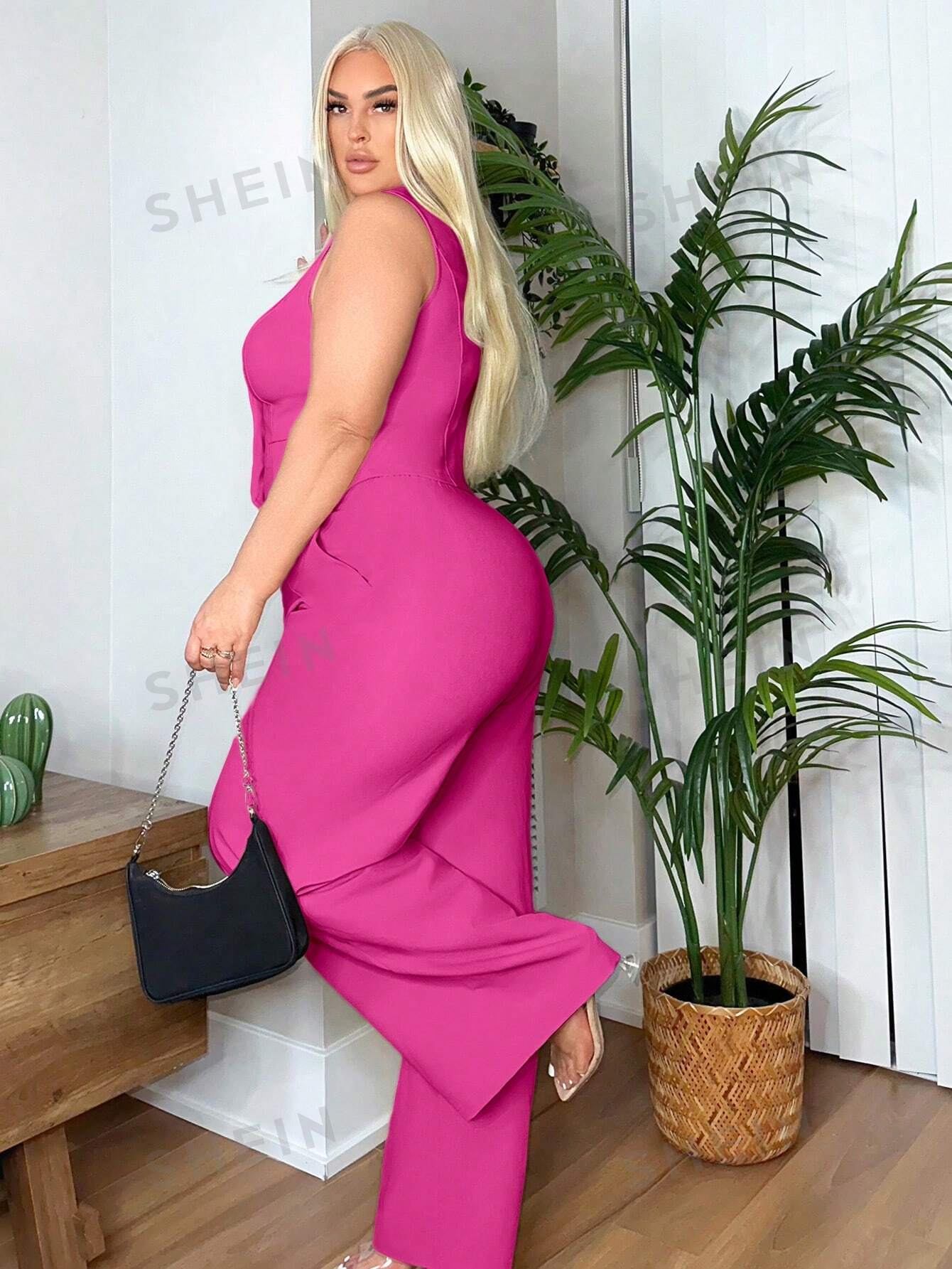 SXY Plus Size Slim Fit Classic Solid Color Suit Vest Date Night Outfits Sexy Outfits Club Birthday Outfit Spring Summer Women Clothes Bachelorette Party