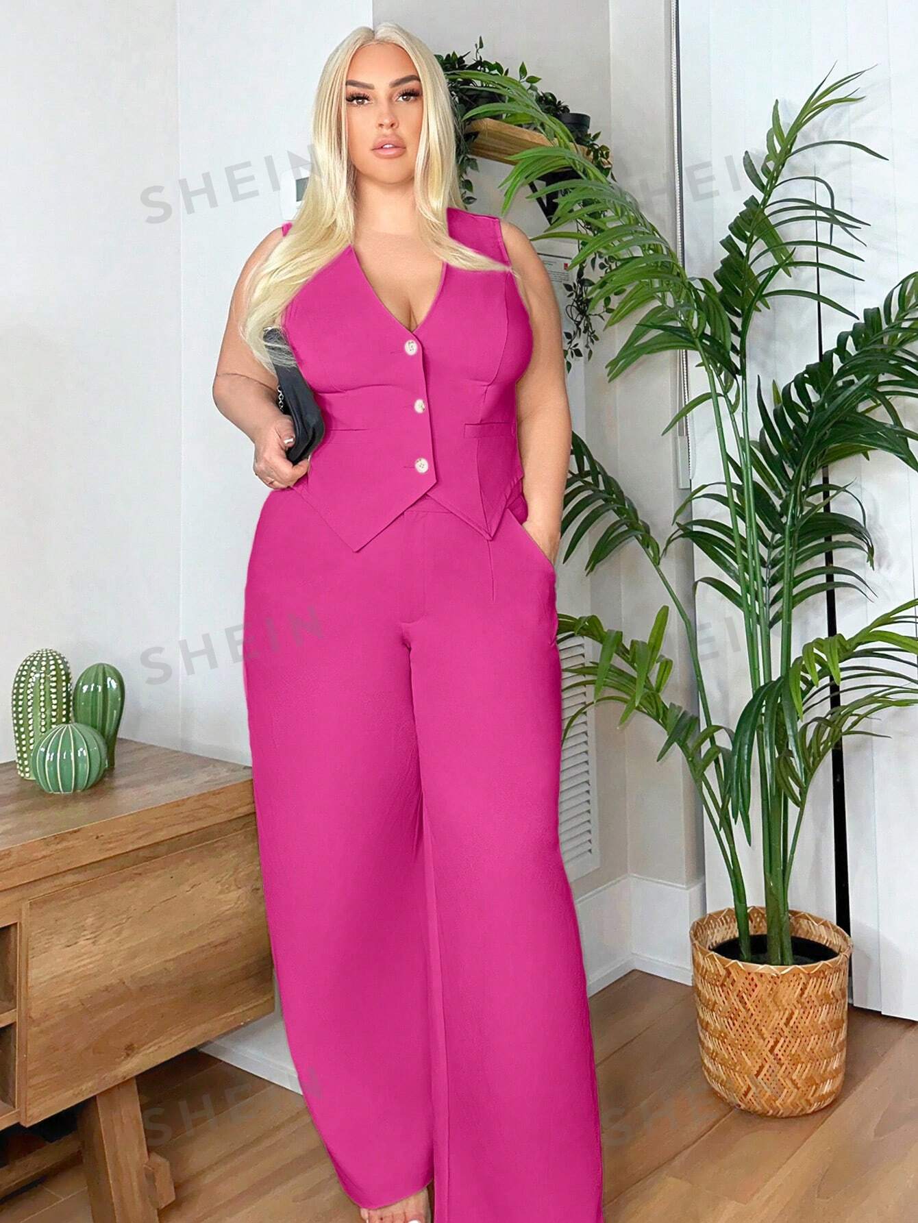 SXY Plus Size Slim Fit Classic Solid Color Suit Vest Date Night Outfits Sexy Outfits Club Birthday Outfit Spring Summer Women Clothes Bachelorette Party