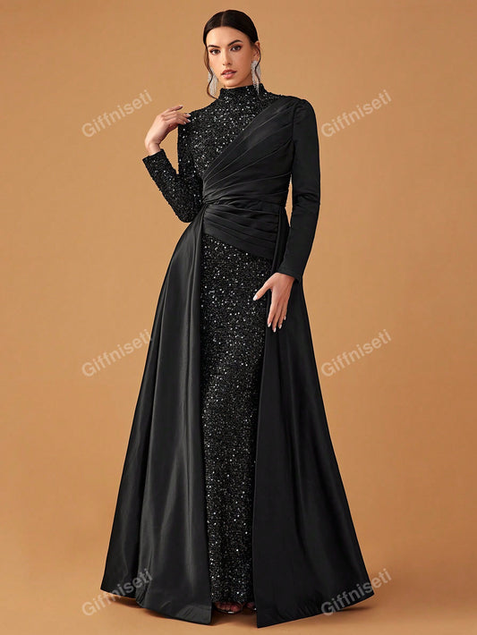 Giffniseti Women's Formal Evening Dress (Heavy Work Design)