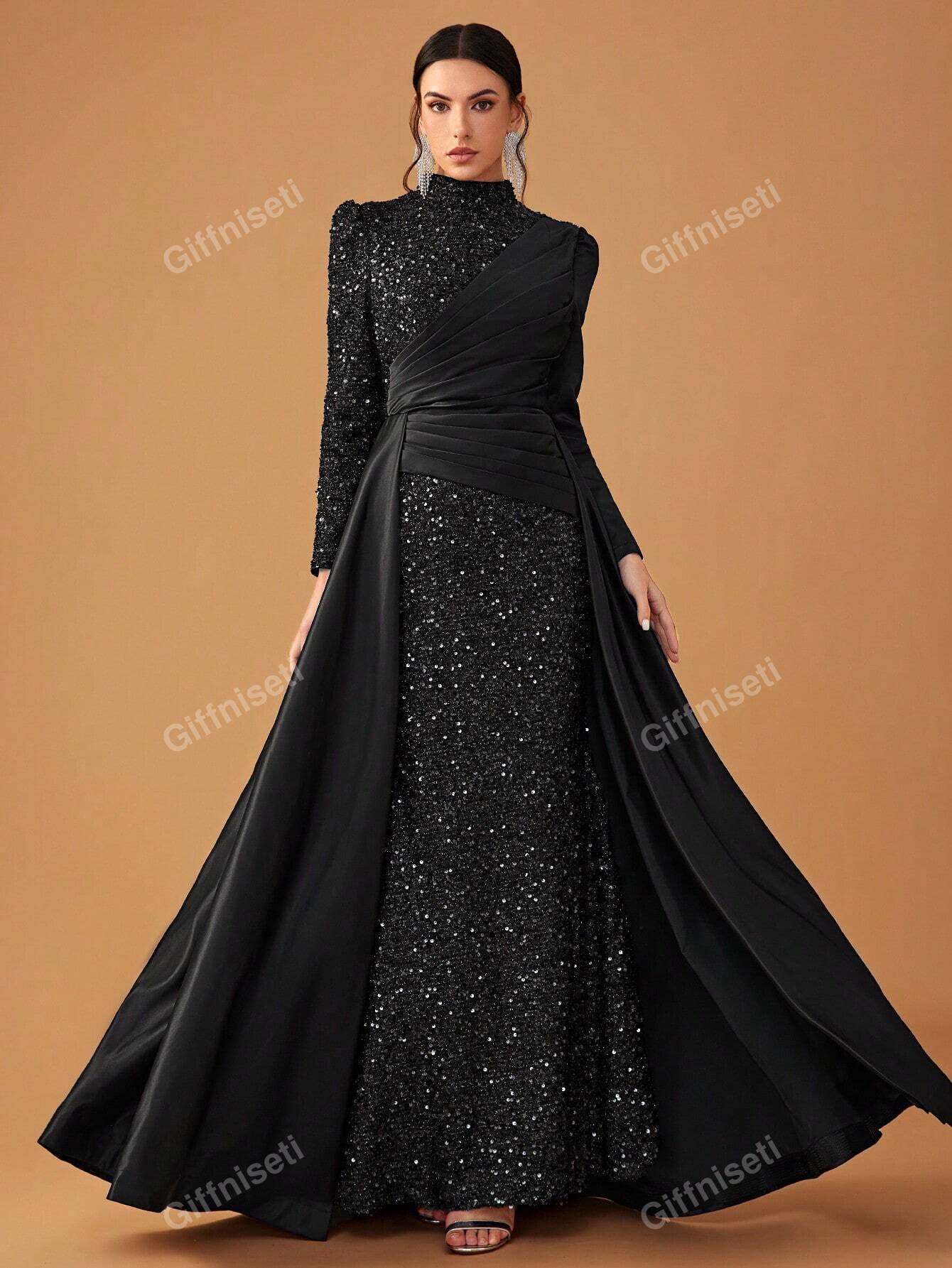 Giffniseti Women's Formal Evening Dress (Heavy Work Design)