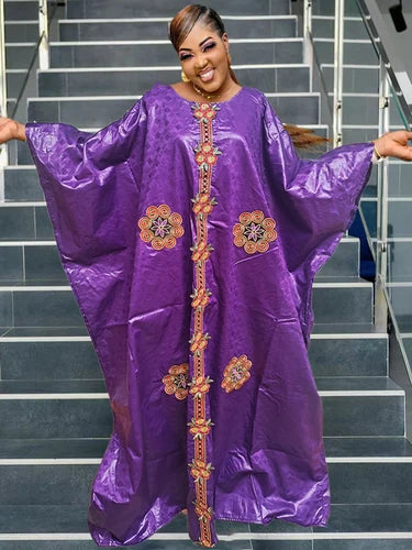 African Original Bazin Riche Long Dresses Turkey Dashiki Robe Top Quality Wedding Party Basin Riche Long Dresses 2023 New